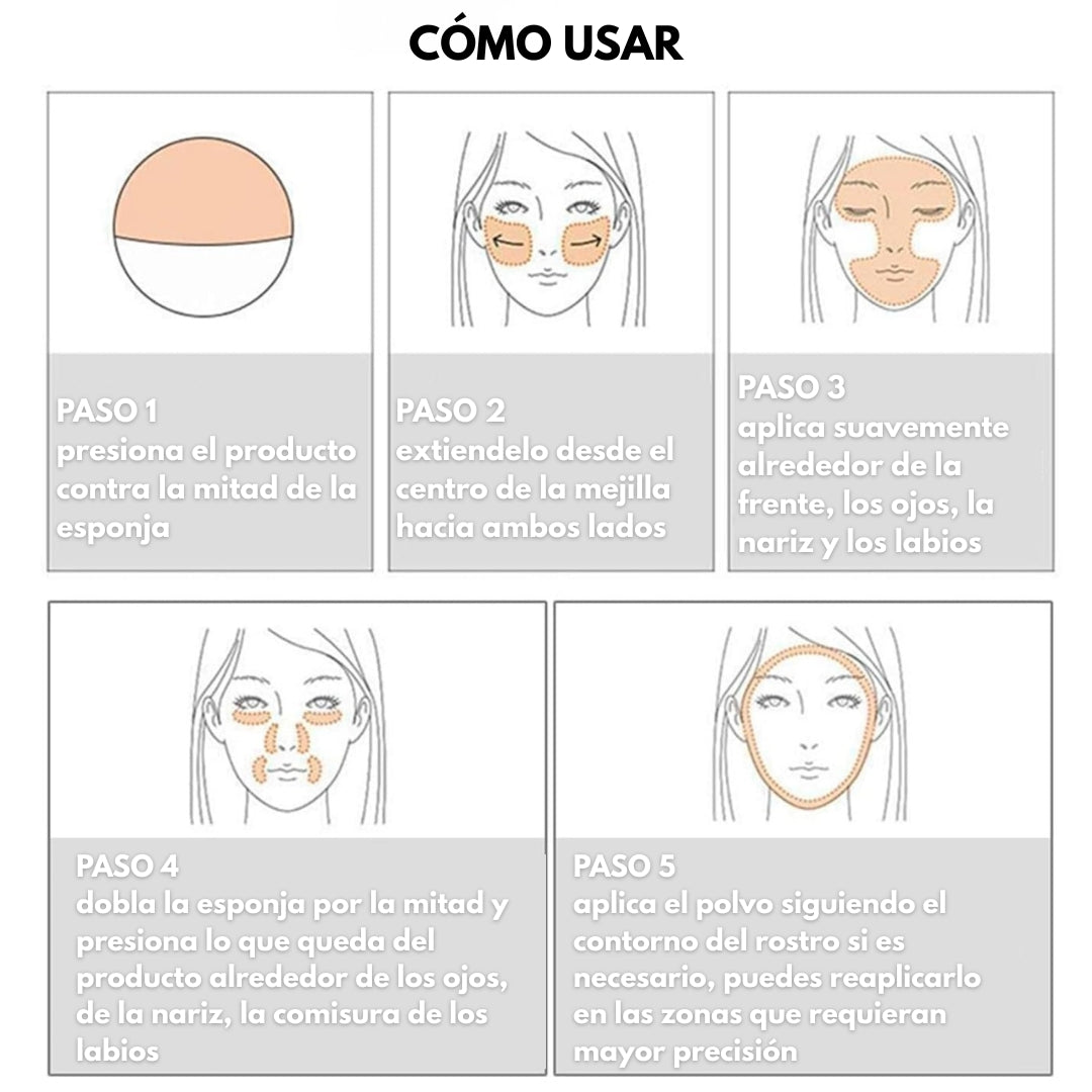 Polvo Compacto Anti-Grasa en Gel Candy Bella