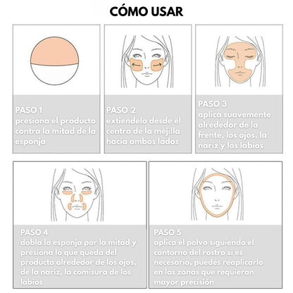 Polvo Compacto Anti-Grasa en Gel Candy Bella