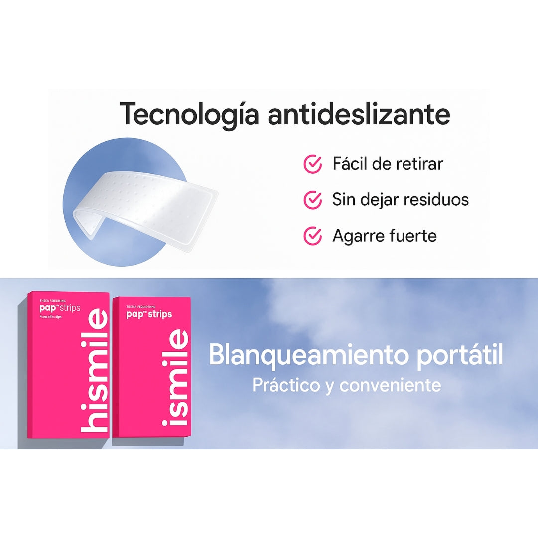 Tiras Blanqueadoras Anti-Sensibilidad HiSmile